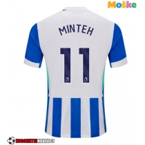 Moške Nogometnih dresov Brighton Yankuba Minteh #11 Domači 2025-26 Kratki rokavi